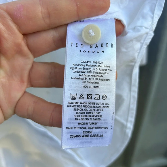 Ted Baker Sarelia Exaggerated Frill Shirt, Ted  Size “3” (approx size 8) - Picture 15 of 15